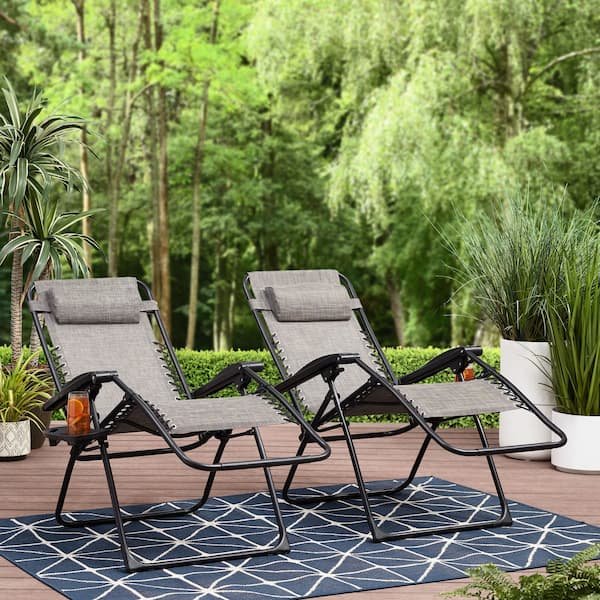 *HOT* Mainstays Outdoor Zero Gravity Chair Lounger, 2 Pack only $59 shipped!