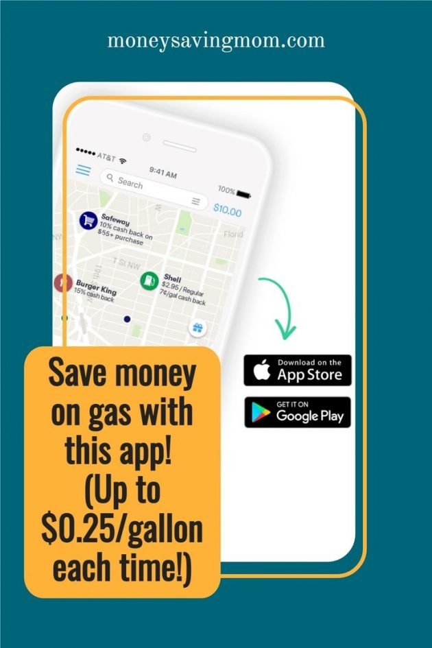 Upside App — The Best Gas Saving App {Up to $0.25/gallon cash back!}