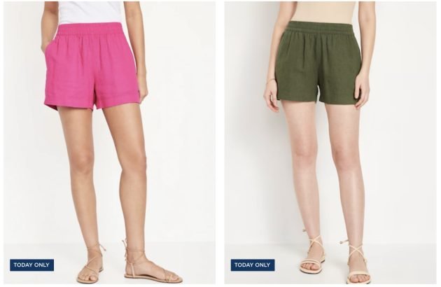 Old Navy: Linen Pull On Shorts for the Family only $8 and $12!