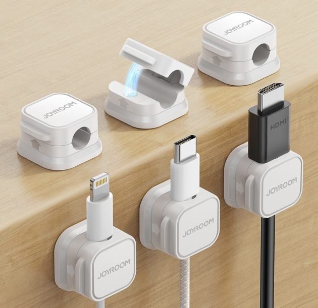 Joyroom Magnetic Cable Clips for Cord Organization 6-Pack only $6.55!