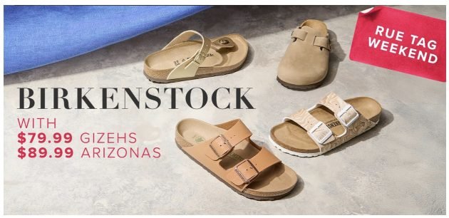 Birkenstock Sandals as low as $79.99!