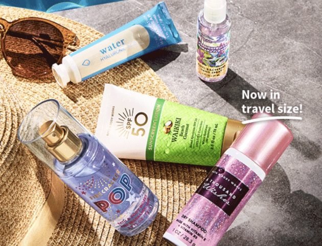 Bath & Body Works: Mini Size Body & Sun Care, Hand Creams & Sanitizers only $2.95!
