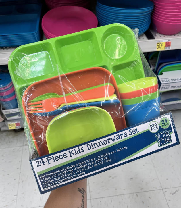 Kid’s 24-Piece Dinnerware Set only $5!