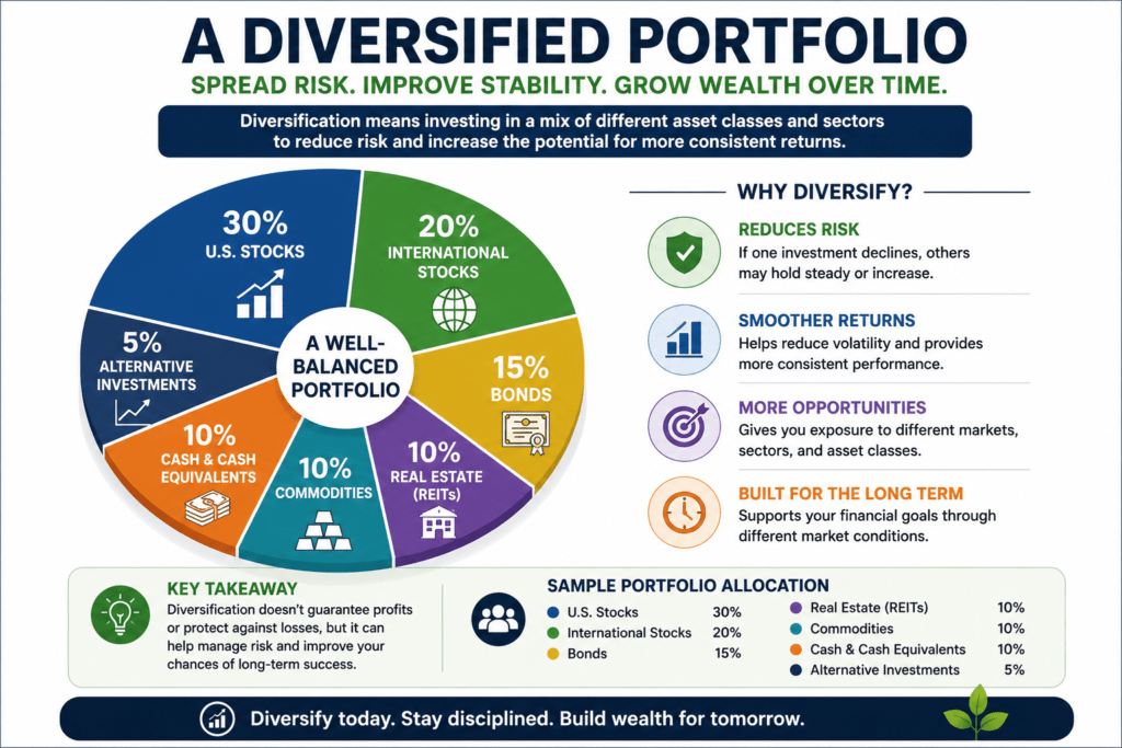 9 Essential Investment Basics Every Beginner Must Know Before Their First Investment 9 investment basics diversification example