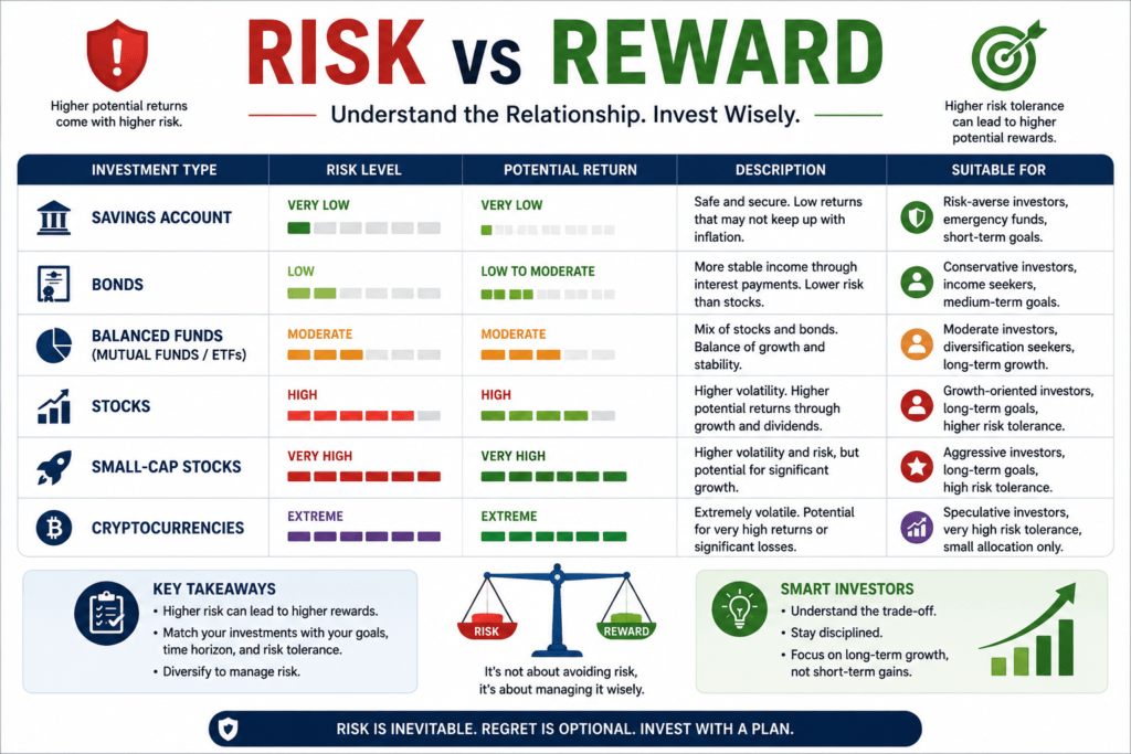 9 Essential Investment Basics Every Beginner Must Know Before Their First Investment 8 risk and reward relationship in investing