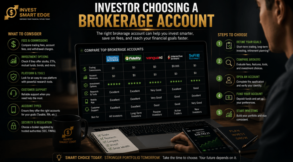 choosing a brokerage account for etf investing